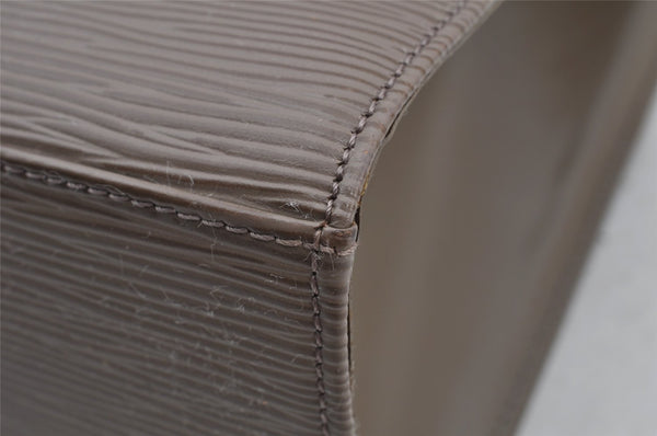 Authentic Louis Vuitton Epi Croisette PM Shoulder Tote Bag Gray M5249C LV 8983I