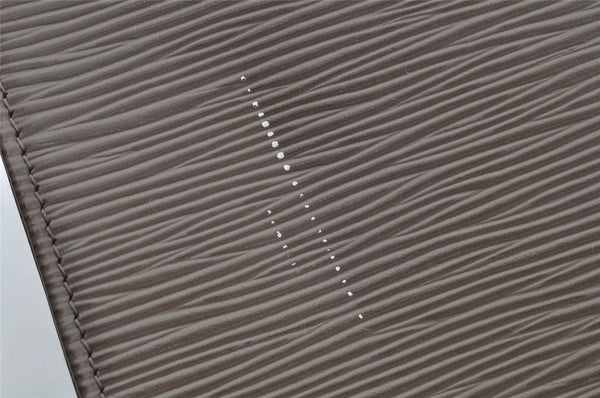 Authentic Louis Vuitton Epi Croisette PM Shoulder Tote Bag Gray M5249C LV 8983I