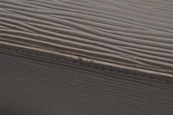 Authentic Louis Vuitton Epi Croisette PM Shoulder Tote Bag Gray M5249C LV 8983I