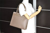 Authentic Louis Vuitton Epi Croisette PM Shoulder Tote Bag Gray M5249C LV 8983I