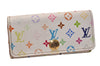Auth Louis Vuitton Monogram Multicolor Multicles 4 Key Case M60043 White 8983J