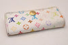Auth Louis Vuitton Monogram Multicolor Multicles 4 Key Case M60043 White 8983J