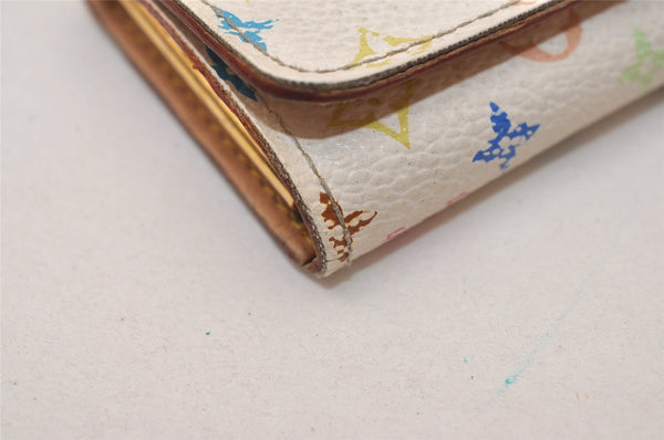 Auth Louis Vuitton Monogram Multicolor Multicles 4 Key Case M60043 White 8983J