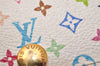 Auth Louis Vuitton Monogram Multicolor Multicles 4 Key Case M60043 White 8983J