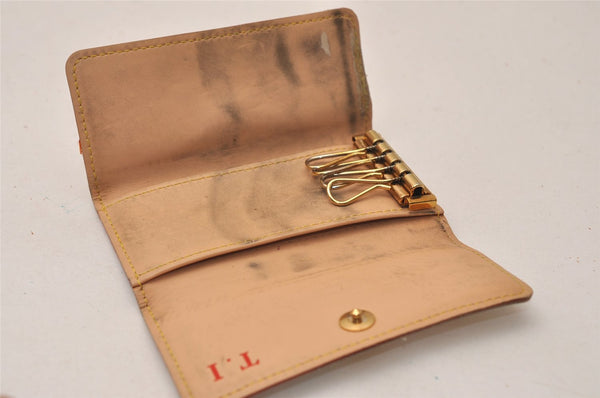 Auth Louis Vuitton Monogram Multicolor Multicles 4 Key Case M60043 White 8983J