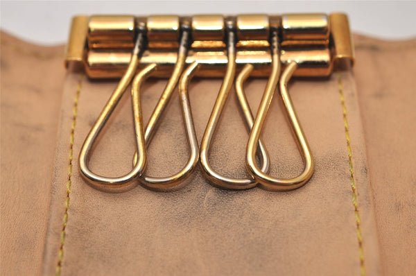 Auth Louis Vuitton Monogram Multicolor Multicles 4 Key Case M60043 White 8983J