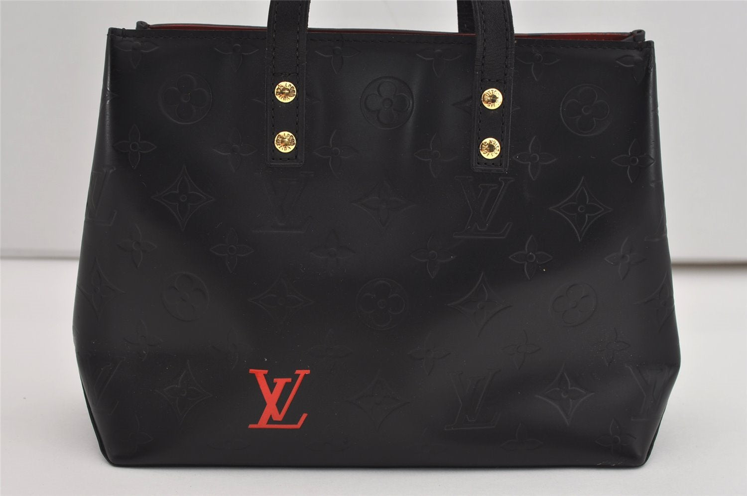 Authentic Louis Vuitton Vernis Reade PM Hand Bag Black M91088 LV 8984I