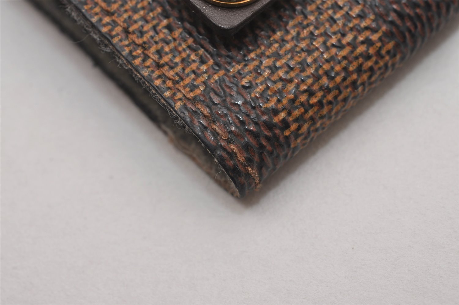 Authentic Louis Vuitton Damier Clochette PM Key Case N62661 LV 8985I