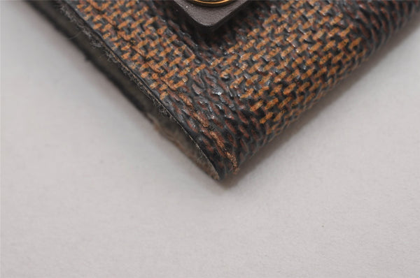 Authentic Louis Vuitton Damier Clochette PM Key Case N62661 LV 8985I
