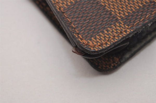 Authentic Louis Vuitton Damier Clochette PM Key Case N62661 LV 8985I