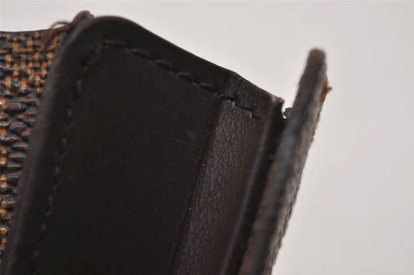 Authentic Louis Vuitton Damier Clochette PM Key Case N62661 LV 8985I