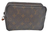 Auth Louis Vuitton Monogram Trousse Toilette 18 Clutch Hand Bag Old Model 8986I