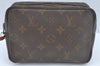 Auth Louis Vuitton Monogram Trousse Toilette 18 Clutch Hand Bag Old Model 8986I
