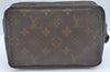 Auth Louis Vuitton Monogram Trousse Toilette 18 Clutch Hand Bag Old Model 8986I