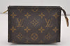 Authentic Louis Vuitton Monogram Poche Toilette 15 M47546 Cosmetics Pouch 8988I