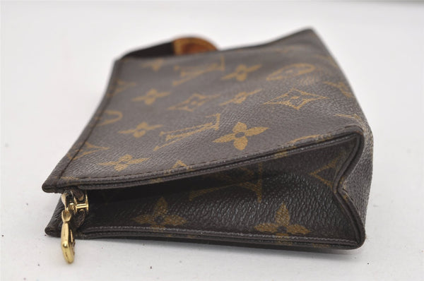 Authentic Louis Vuitton Monogram Poche Toilette 15 M47546 Cosmetics Pouch 8988I