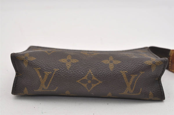 Authentic Louis Vuitton Monogram Poche Toilette 15 M47546 Cosmetics Pouch 8988I