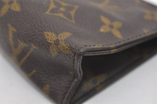 Authentic Louis Vuitton Monogram Poche Toilette 15 M47546 Cosmetics Pouch 8988I
