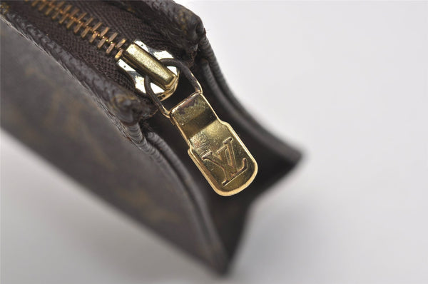 Authentic Louis Vuitton Monogram Poche Toilette 15 M47546 Cosmetics Pouch 8988I