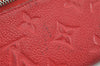 Auth Louis Vuitton Monogram Empreinte Pochette Cles Coin Purse M60634 Red 8988J