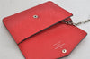 Auth Louis Vuitton Monogram Empreinte Pochette Cles Coin Purse M60634 Red 8988J