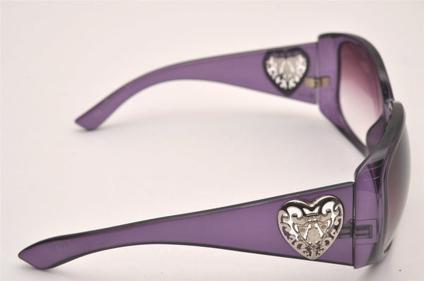 Authentic GUCCI Sunglasses Crest Heart GG 3067/F/S Plastic Purple Box 8989I