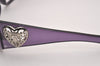 Authentic GUCCI Sunglasses Crest Heart GG 3067/F/S Plastic Purple Box 8989I