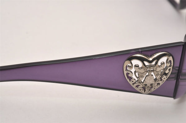 Authentic GUCCI Sunglasses Crest Heart GG 3067/F/S Plastic Purple Box 8989I