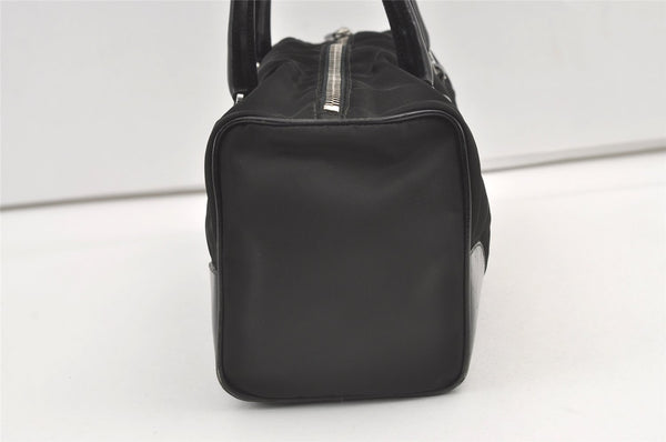 Authentic PRADA Nylon Tessuto Leather Shoulder Hand Bag Purse Black 8989J