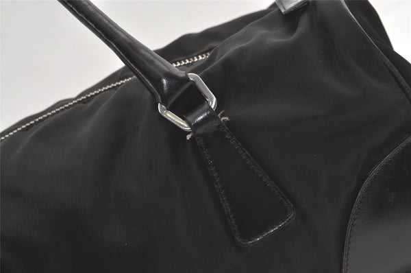 Authentic PRADA Nylon Tessuto Leather Shoulder Hand Bag Purse Black 8989J