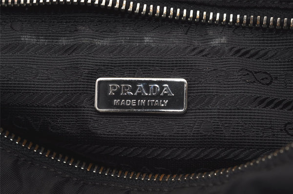 Authentic PRADA Nylon Tessuto Leather Shoulder Hand Bag Purse Black 8989J