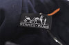 Authentic HERMES Fourre Tout MM Vintage Hand Tote Bag Canvas Navy 8990I