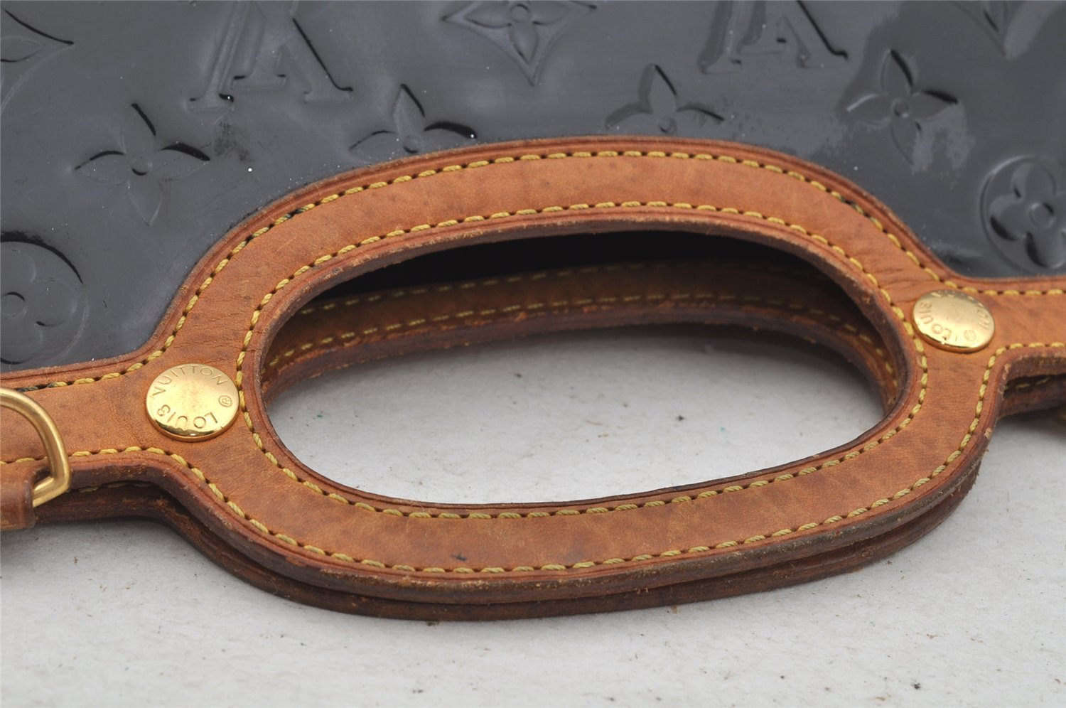 Auth Louis Vuitton Vernis Roxbury Drive 2Way Hand Bag Wine Red M91995 LV 8991I