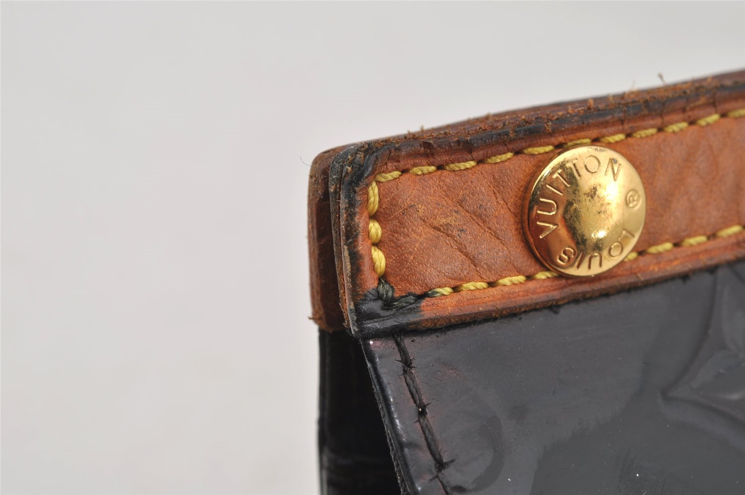 Auth Louis Vuitton Vernis Roxbury Drive 2Way Hand Bag Wine Red M91995 LV 8991I