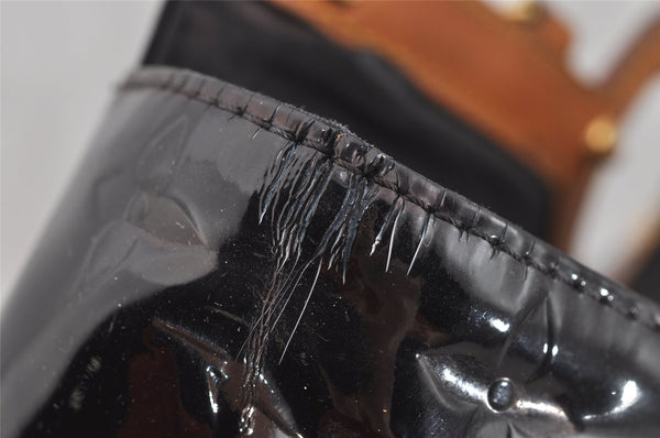 Auth Louis Vuitton Vernis Roxbury Drive 2Way Hand Bag Wine Red M91995 LV 8991I