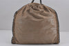 Authentic Stella McCartney Falabella Shoulder Hand Bag Leather Beige 8991J