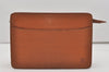 Authentic Louis Vuitton Epi Pochette Homme Clutch Hand Bag Brown M52528 LV 8992I