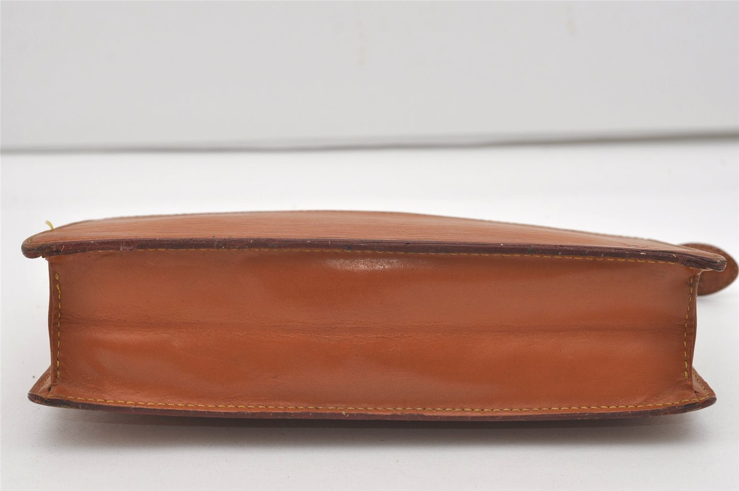 Authentic Louis Vuitton Epi Pochette Homme Clutch Hand Bag Brown M52528 LV 8992I