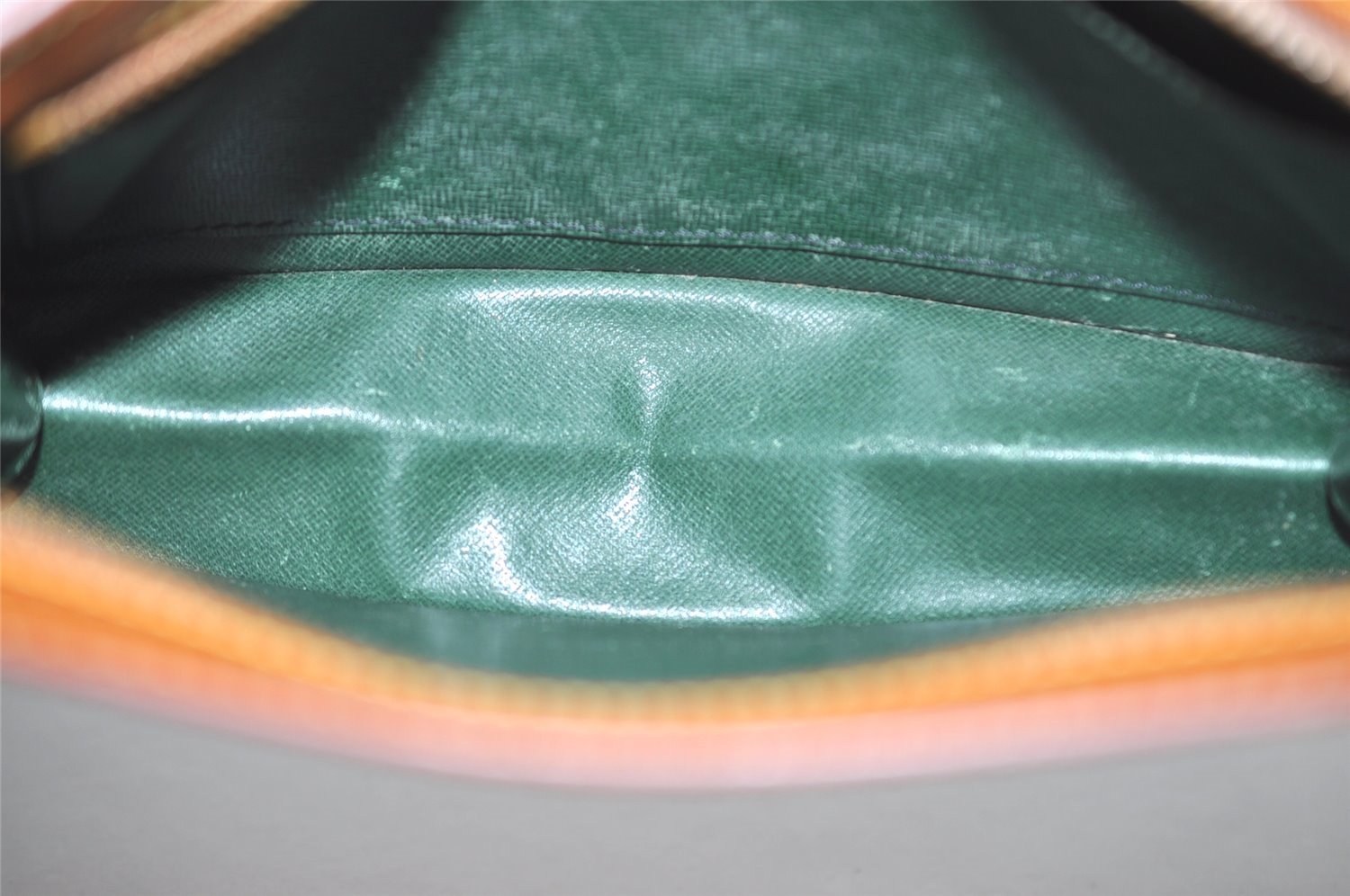 Authentic Louis Vuitton Epi Pochette Homme Clutch Hand Bag Brown M52528 LV 8992I