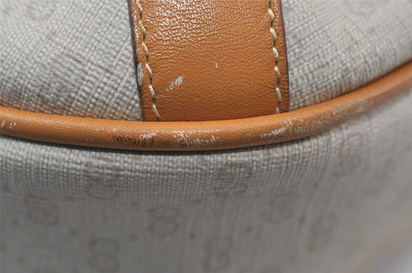 Authentic GUCCI Micro GG PVC Leather Shoulder Cross Body Bag Purse White 8993I