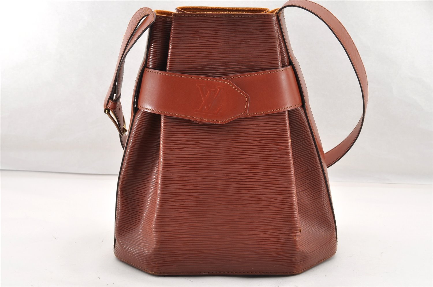 Auth Louis Vuitton Epi Sac De Paule PM Shoulder Cross Bag Brown M80203 LV 8994I