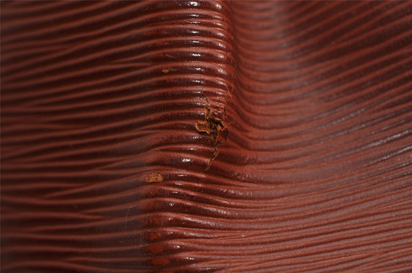 Auth Louis Vuitton Epi Sac De Paule PM Shoulder Cross Bag Brown M80203 LV 8994I