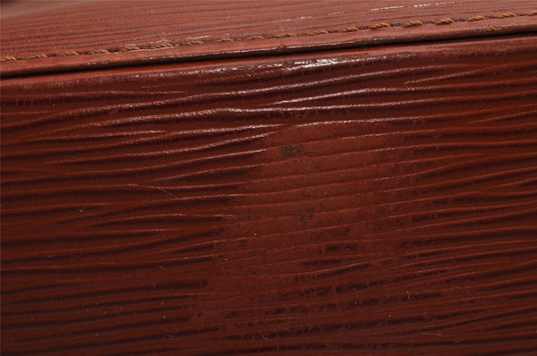 Auth Louis Vuitton Epi Sac De Paule PM Shoulder Cross Bag Brown M80203 LV 8994I