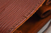 Auth Louis Vuitton Epi Sac De Paule PM Shoulder Cross Bag Brown M80203 LV 8994I