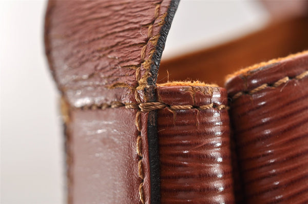 Auth Louis Vuitton Epi Sac De Paule PM Shoulder Cross Bag Brown M80203 LV 8994I