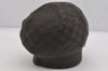 Authentic Louis Vuitton Damier Beanie Knit Cap Size M Cashmere Silk Brown 8994J