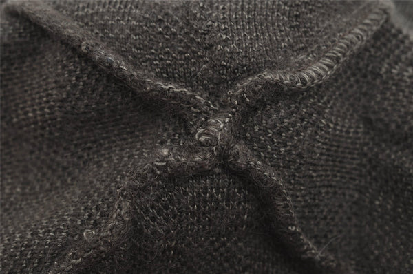 Authentic Louis Vuitton Damier Beanie Knit Cap Size M Cashmere Silk Brown 8994J