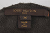 Authentic Louis Vuitton Damier Beanie Knit Cap Size M Cashmere Silk Brown 8994J