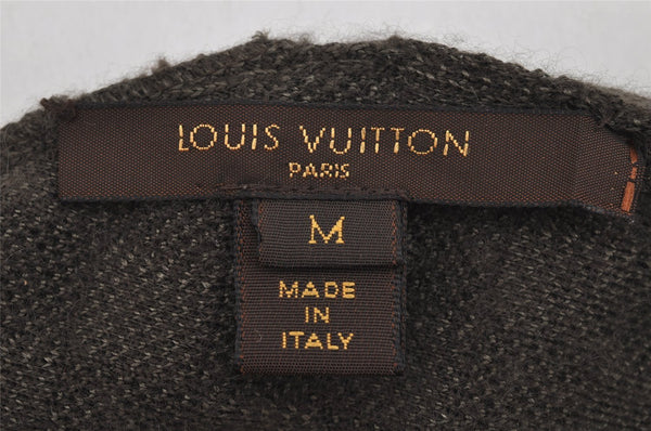 Authentic Louis Vuitton Damier Beanie Knit Cap Size M Cashmere Silk Brown 8994J