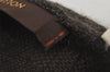 Authentic Louis Vuitton Damier Beanie Knit Cap Size M Cashmere Silk Brown 8994J